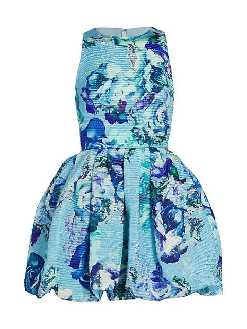 Floral Jacquard Bubble Dress | Saks Fifth Avenue