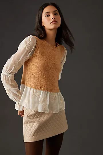 By Anthropologie Layered Sweater Vest | Anthropologie (US)