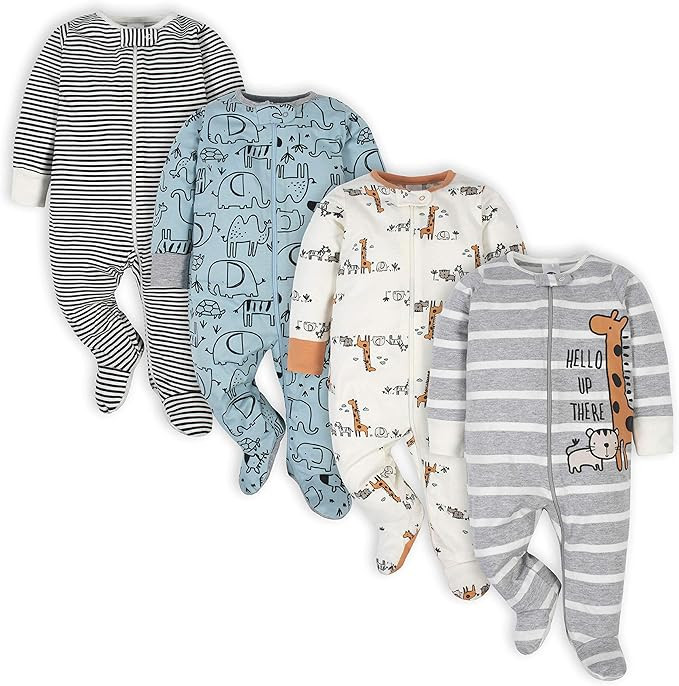 Gerber baby-boys 4 Pack Sleep 'N Play Footie | Amazon (US)