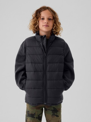 Kids Recycled Lightweight Puffer Vest | Gap (CA)