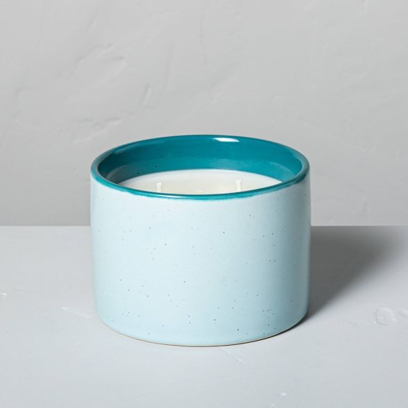 Coastal Sage Two-Tone Ceramic Seasonal Candle - Hearth & Hand™ with Magnolia | Target