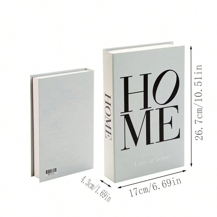 1pc Foldable Faux Book Decorative Object, Creative English Simulation Book Style Decoration Displ... | SHEIN