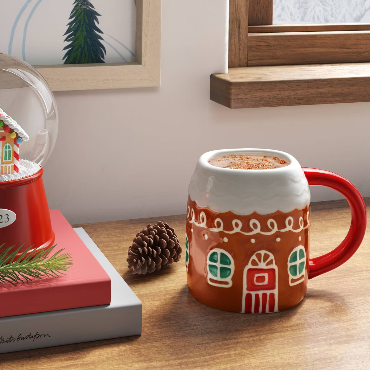 14oz Christmas Earthenware Gingerbread House Mug - Wondershop™ | Target