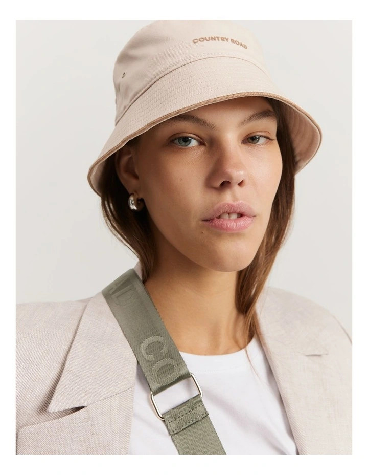 Country RoadBranded Bucket Hat in Natural | Myer