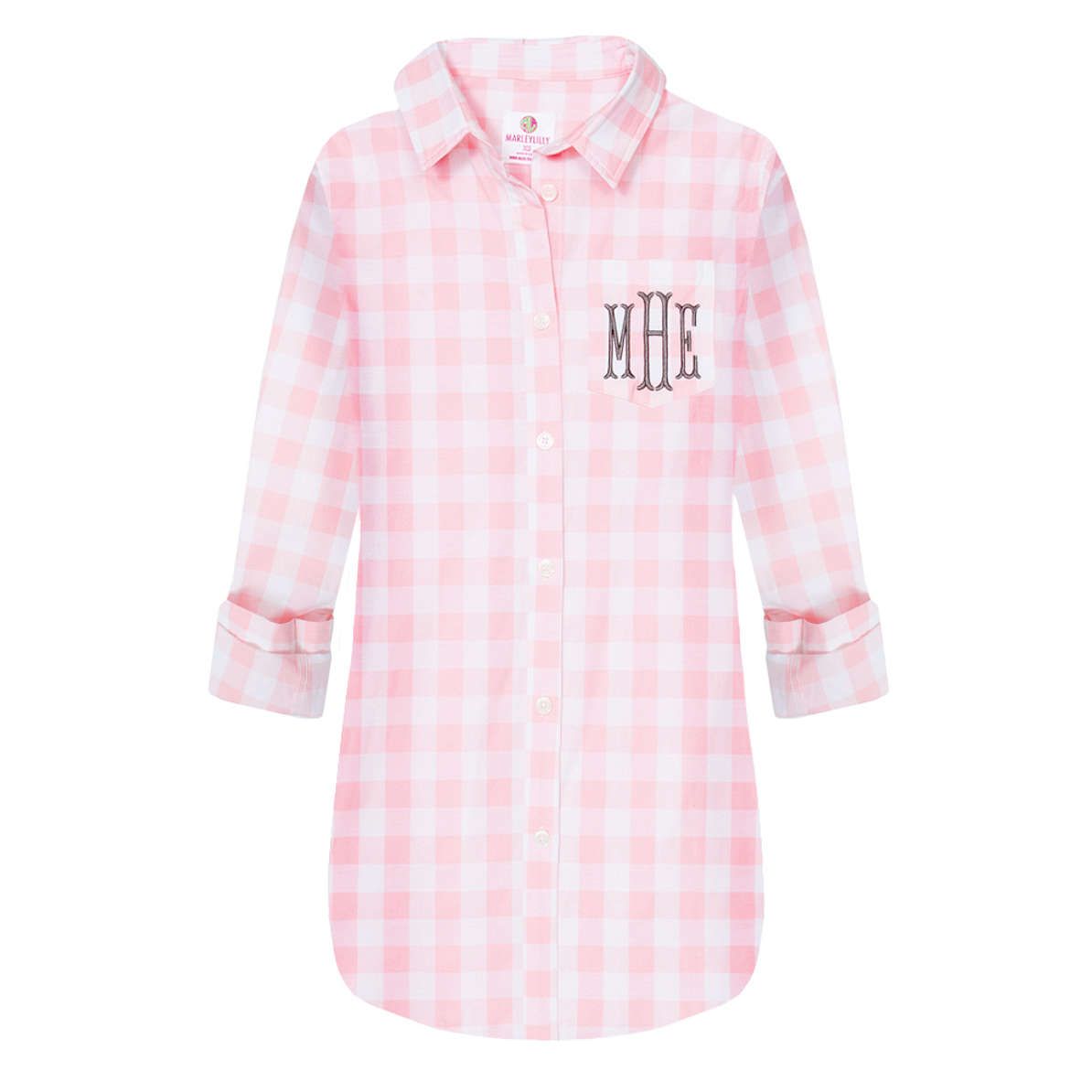 Monogrammed Button Down Tunic | Marleylilly