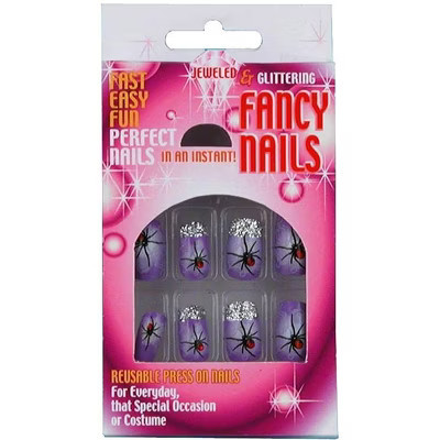 Forum Novelties Jeweled & Glittering Spiders Fancy Costume Nails | Target