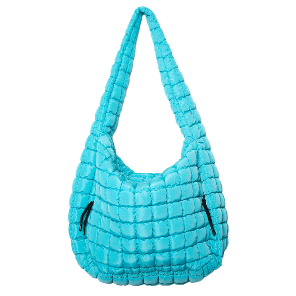 Blue Quilted Women's Tote Bag | Katydid.com