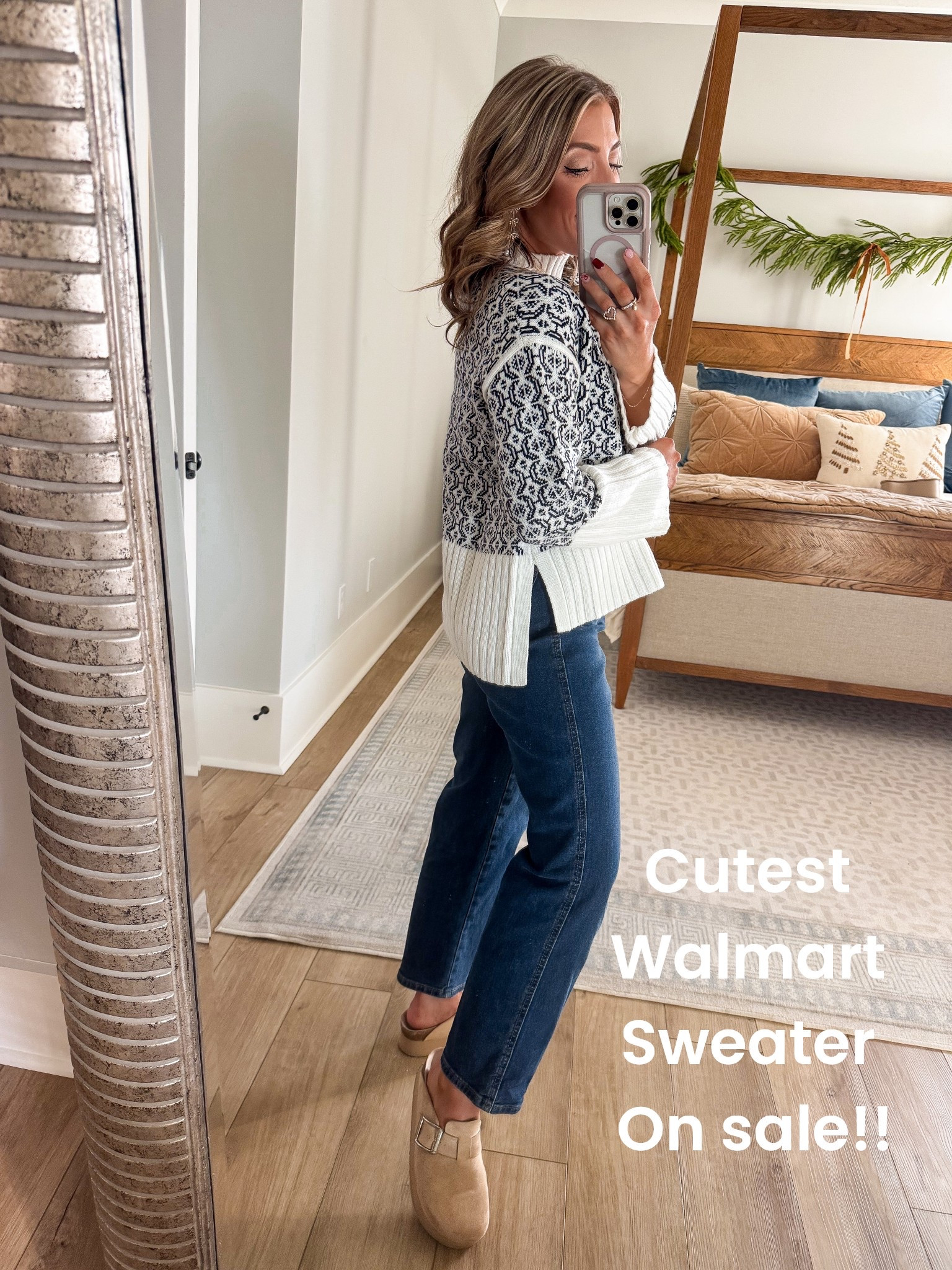 This adorable Walmart outfit is one of my absolute favorites right now 🤍 The best-selling Walmart sweater is on SALE for just $19 and it is SO good — cozy, flattering, and easy to style for everyday wear. I love the neutral pattern and longer length, making it perfect to wear with jeans, trousers, or leggings for an effortless, elevated look.

Styled with Walmart straight-leg jeans and comfy neutral clogs for a casual yet polished outfit that works for school drop-off, errands, casual workdays, or weekend wear. This sweater looks WAY more expensive than it is and is one of those pieces you’ll reach for on repeat all season long.

✔️ Affordable Walmart fashion
✔️ Under $20 sweater
✔️ Easy everyday outfit
✔️ Neutral fall & winter style
✔️ Walmart outfit inspo

Linked in LTK so you can shop the full look 💫

#WalmartFashion #WalmartFinds #AffordableFashion #WalmartOutfit #WalmartStyle #EverydayOutfit #CasualStyle #NeutralOutfits #BudgetFriendlyFashion #FallOutfits #WinterStyle #LTKUnder50 #LTKSale #MomStyle