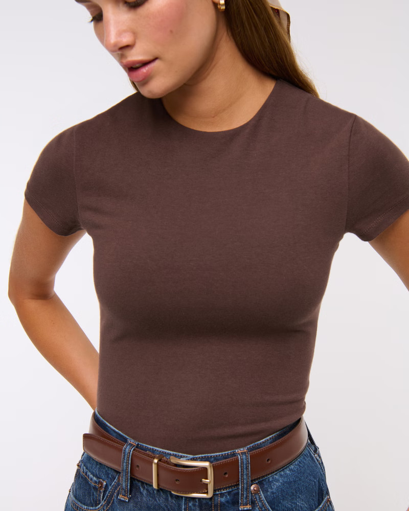 Women's Double-Lined Baby Tee | Women's Tops | Abercrombie.com | Abercrombie & Fitch (US)
