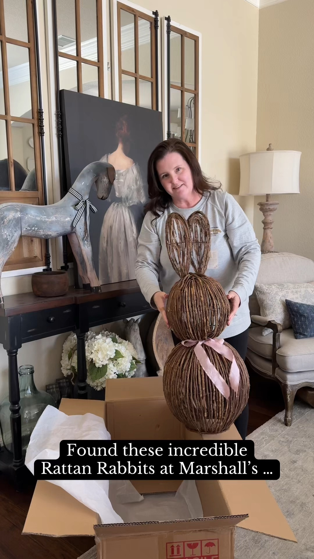 I found these incredible RATTAN RABBITS at Marshall’s and TJMaxx for $39.99! This was the biggest size I could find at an affordable price, because I wanted to use them in my planters with Spring flowers. (I plan to spray them with a sealant to help protect them from the weather too.) 🐰 porch refresh entryway curb appeal cottage garden french country easter #LTKunder50 

#LTKHome #LTKspring #LTKSeasonal