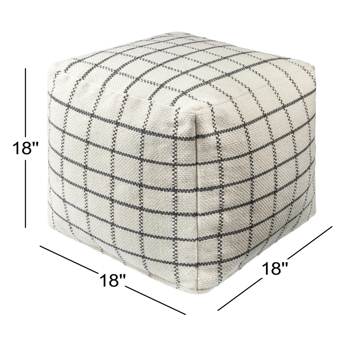 Levon Upholstered Pouf | Birch Lane