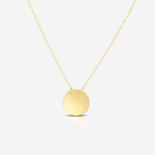 Engravable Mini Coin Necklace | Ring Concierge