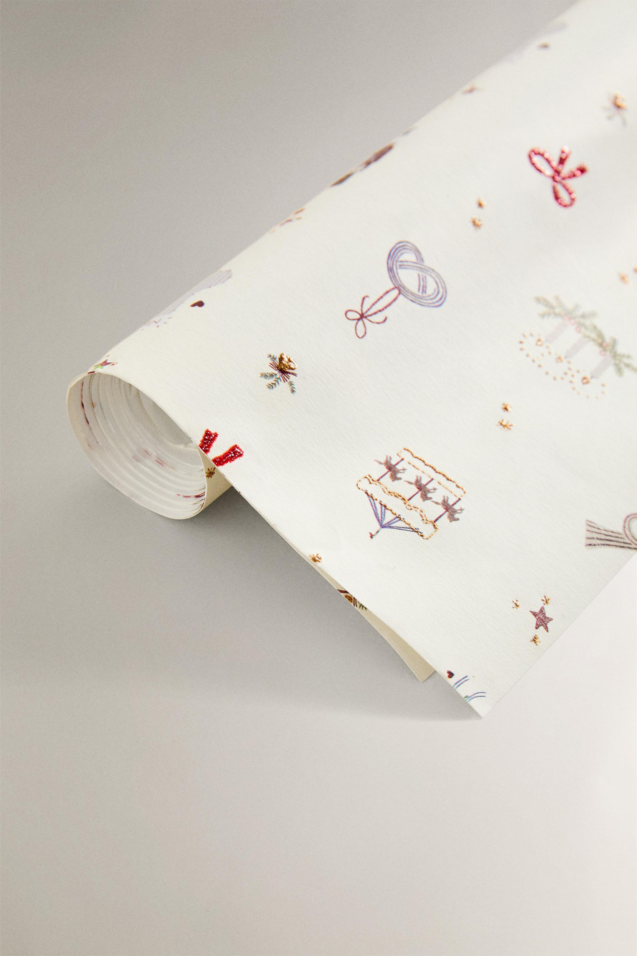CHRISTMAS WRAPPING PAPER WITH DESIGNS CHRISTMAS | Zara US