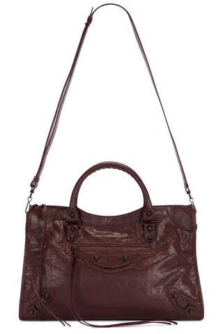 Balenciaga Le City Bag in Burgundy | FWRD 