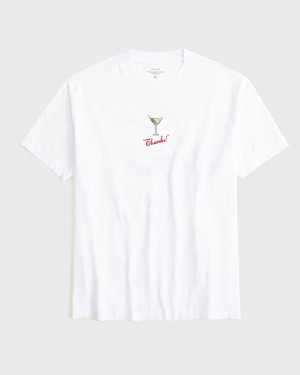Oversized Cocktail Graphic Tee | Abercrombie & Fitch (US)