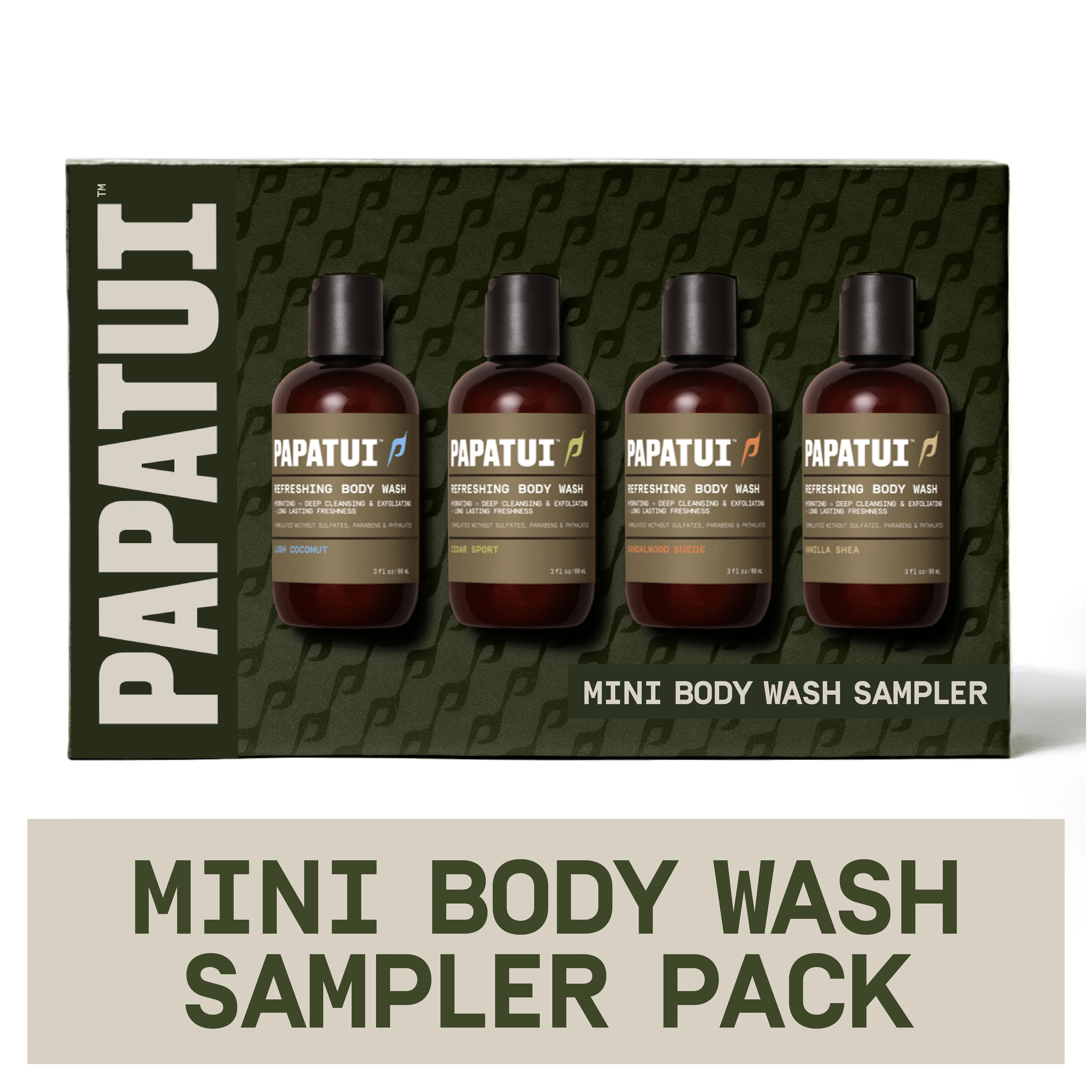Papatui Holiday Gift Set, Men's Mini Body Wash Sampler Pack, 4 x 3 oz Trial Size, 4 Refreshing Sc... | Walmart (US)