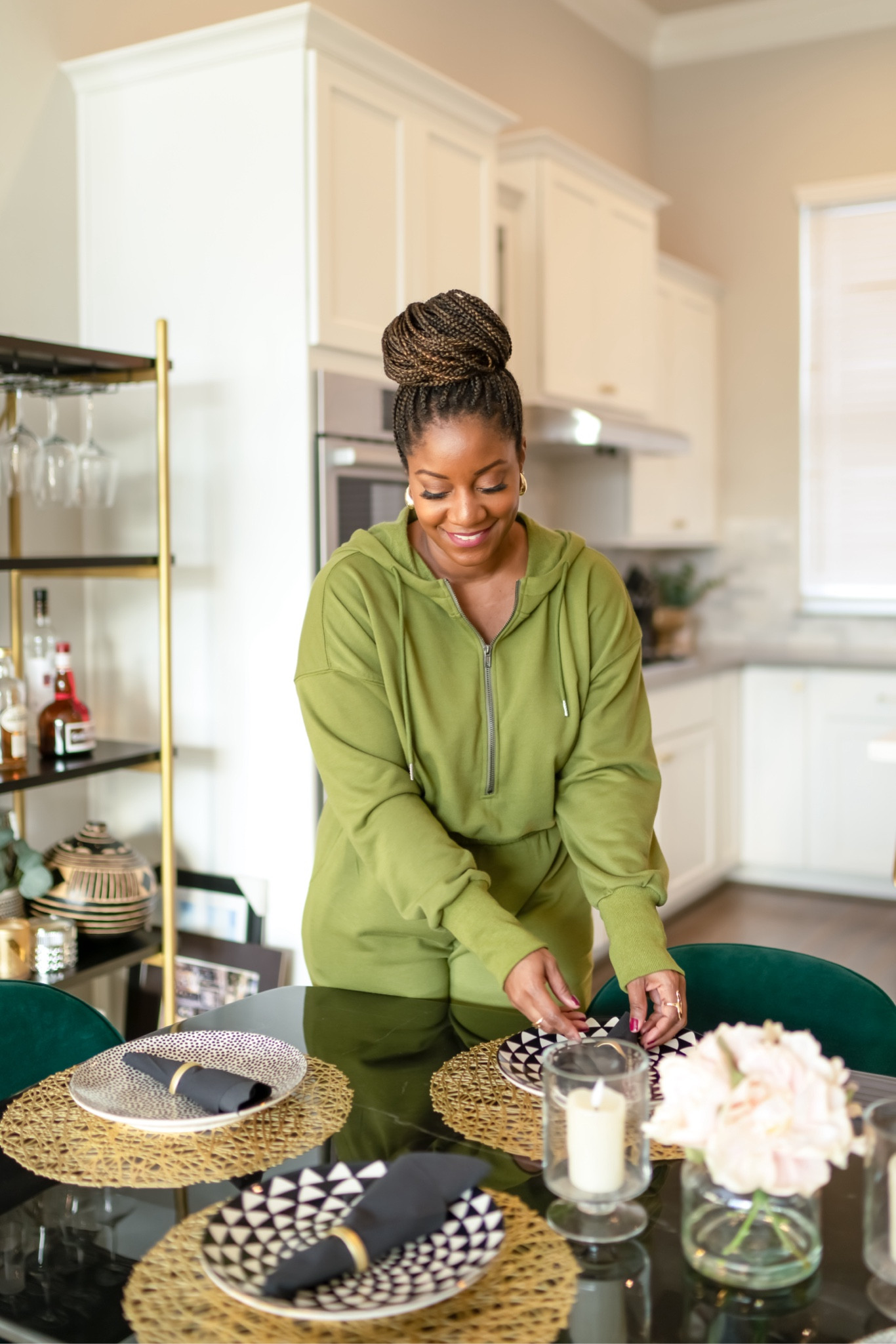 Tis the season for cozy loungewear and chic table settings! Wearing a cozy jumpsuit from Amazon (TTS - wearing a L) and using my favorite dinnerware from Walmart, which would make a great gift! 

Thyme & Table dinnerware // cozy green jumpsuit // sweatshirt material jumpsuit // Amazon fashion // affordable dinnerware // Walmart dinnerware // black and white plates // stylish table setting // casual outfit inspiration // home dining decor // budget-friendly tableware // chic jumpsuit look // trendy dinner plates // cozy outfit ideas // dinner table styling // modern dinnerware set // home gift idea


#LTKSeasonal #LTKGiftGuide #LTKHome