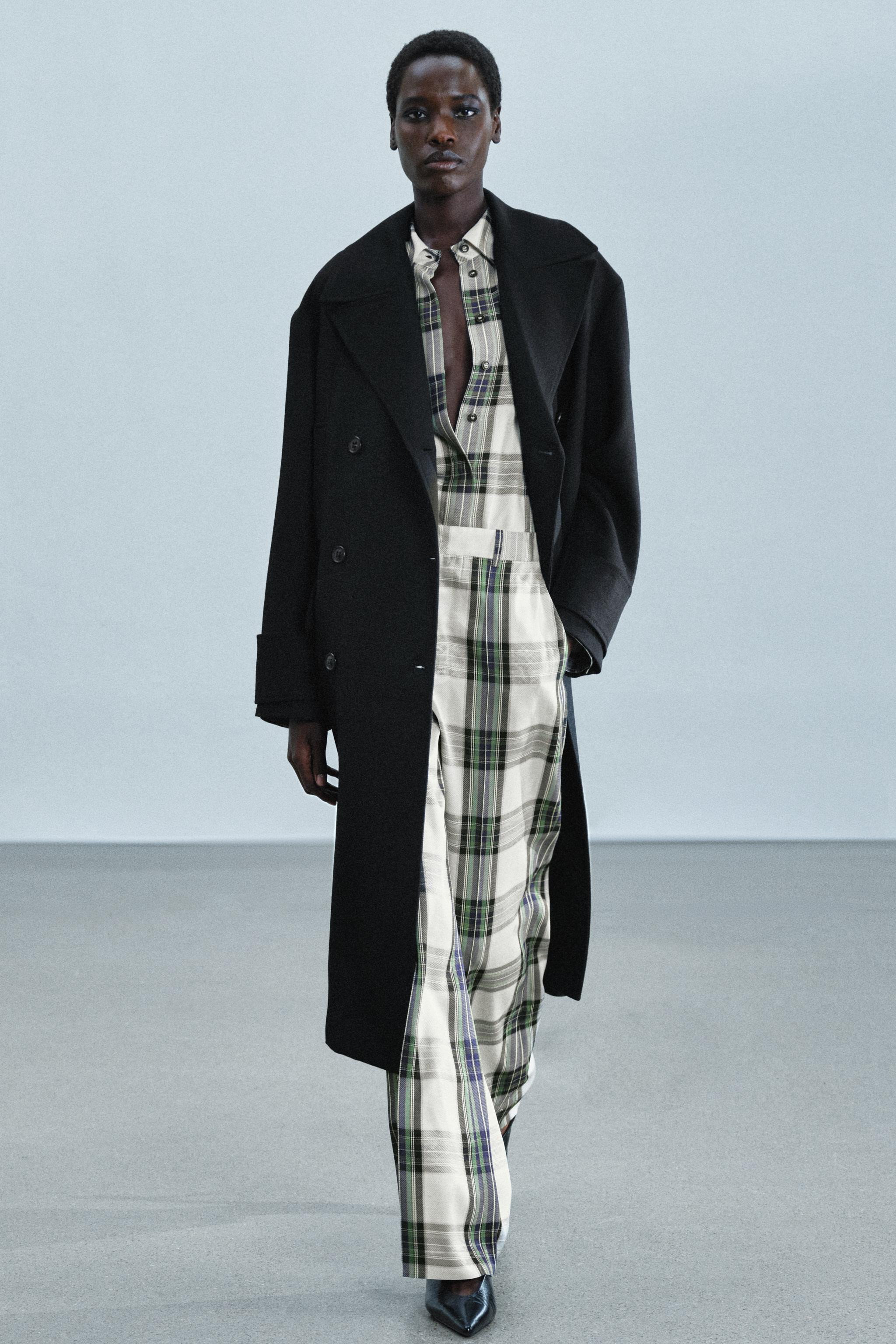 ZW COLLECTION FLOWING CHECKS TROUSERS | Zara US