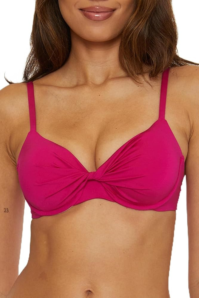 Trina Turk Women's Standard Monaco Underwire Bikini Top, Adjustable, Tie Back, Swimwear Separates | Amazon (US)