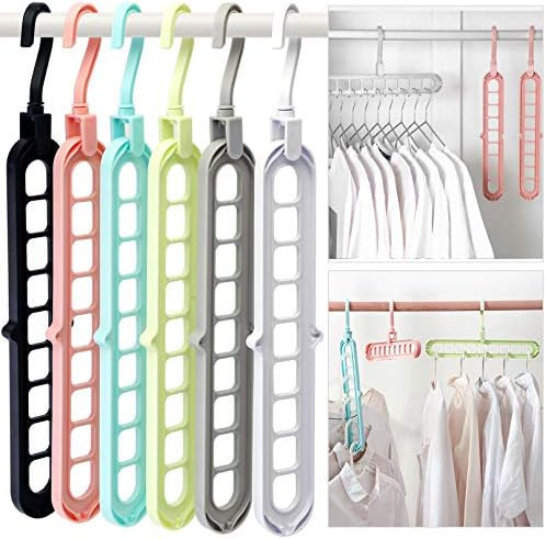 Closet Organizers and Storage, Pack of 6 Multifunctional Closet Organizer Magic Space Saving Hang... | Amazon (US)