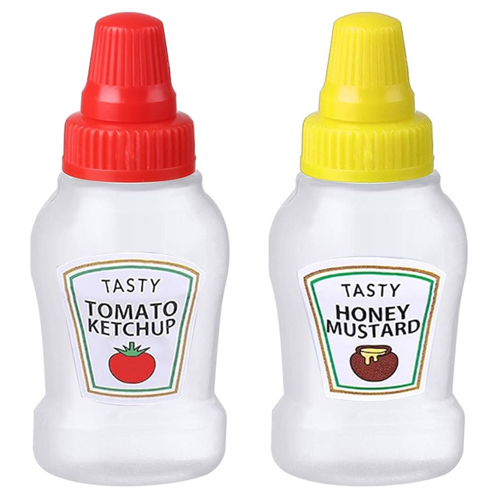 Kumprohu Ketchup Bottles, Condiment Squeeze Bottles Tomato Ketchup Bottle Refillable Salad Dressi... | Amazon (CA)