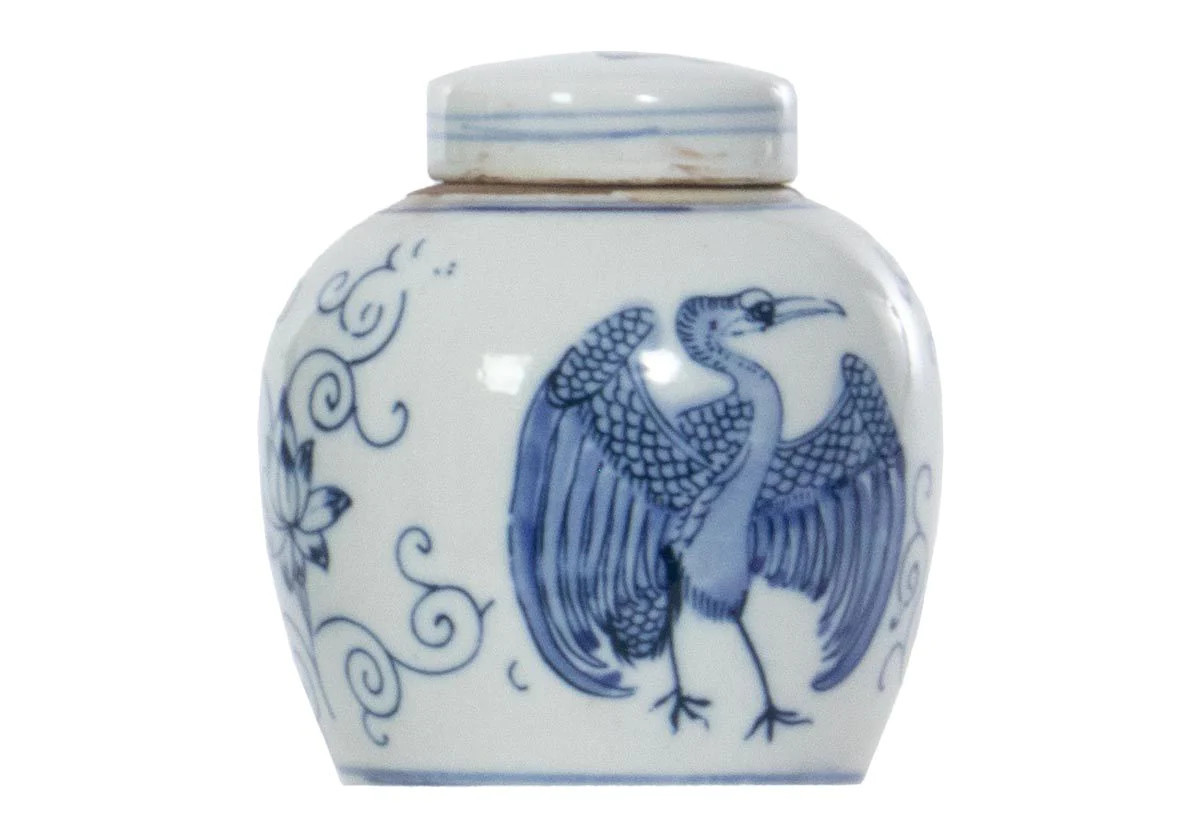 CRANE TEMPLE JAR | Alice Lane Home Collection