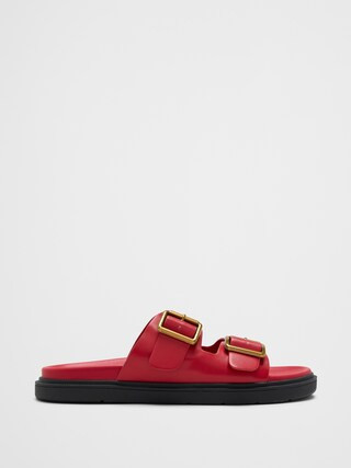 Double Strap Buckle Sandal | Banana Republic Factory