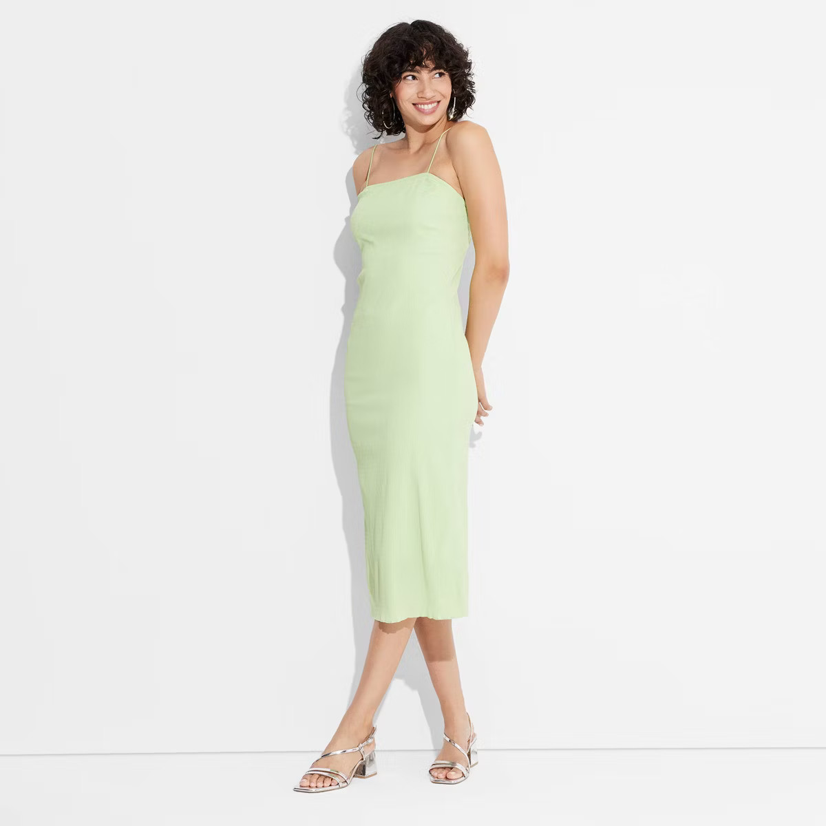 Women's Plisse Column Midi A-Line Dress - Wild Fable™ | Target