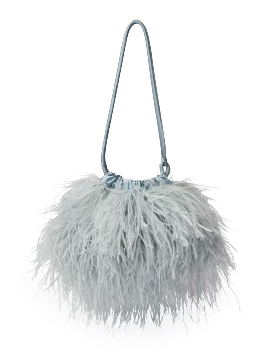 Janie Feathered Shoulder Bag | Saks Fifth Avenue