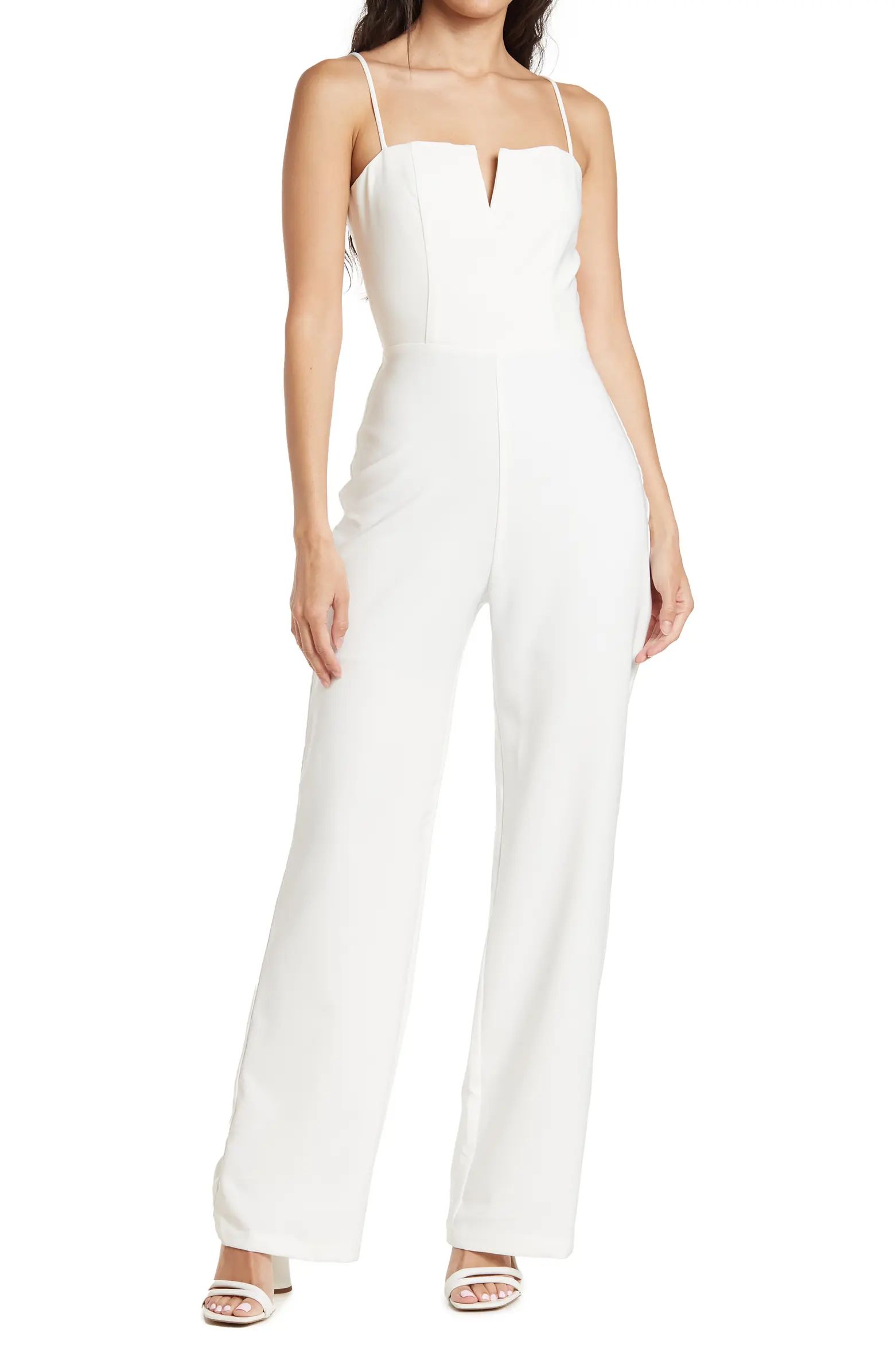 V-Notch Sleeveless JumpsuitSOCIALITE | Nordstrom Rack