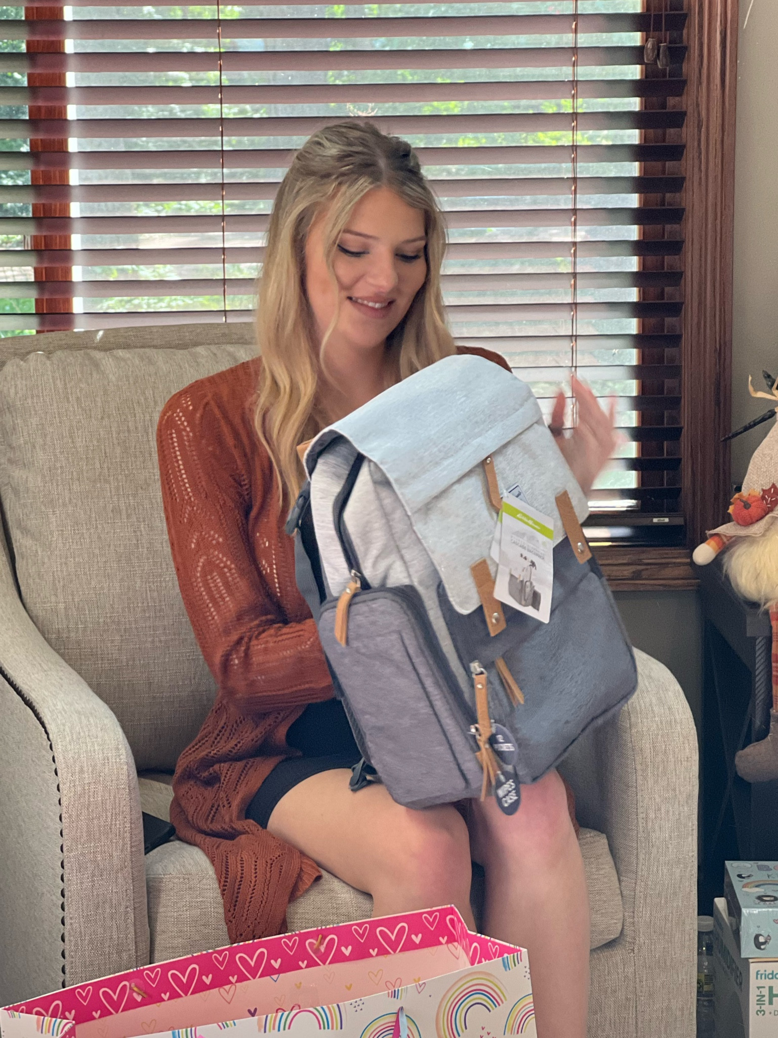 The cutest diaper bag back back gender neutral and fall cardigan 

#LTKbaby #LTKSeasonal #LTKbump