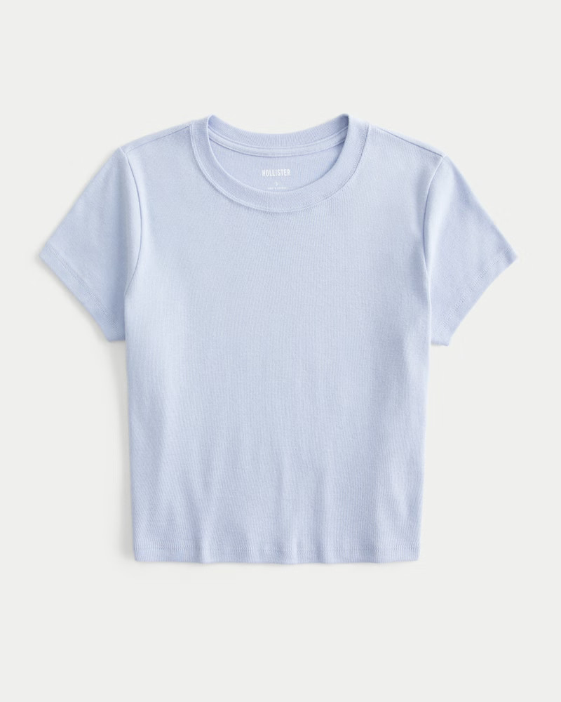 Women's Crew Baby Tee | Women's Tops | HollisterCo.com | Hollister (US)