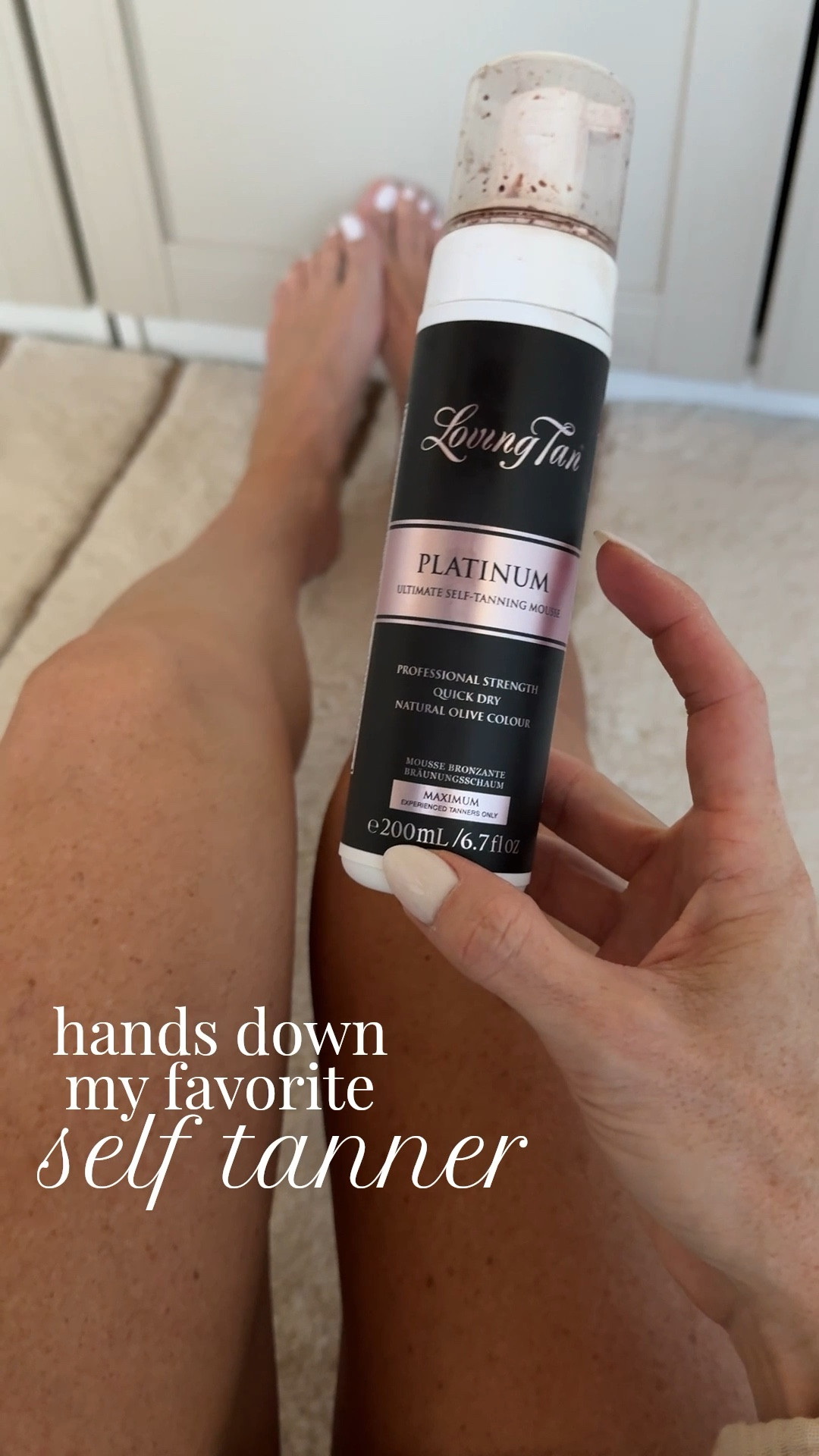 15% off right now with the exclusive LTK discount code (apply below!!) This is hands-down, my favorite self tanner! I use the platinum and it shows up immediately and sets as the day goes on. I use a mitt to apply evenly and I always exfoliate with a sugar scrub, shave, and apply lotion to my hands, elbows, knees, and feet right before I apply!

#LTKSpringSale #LTKBeauty #LTKTravel