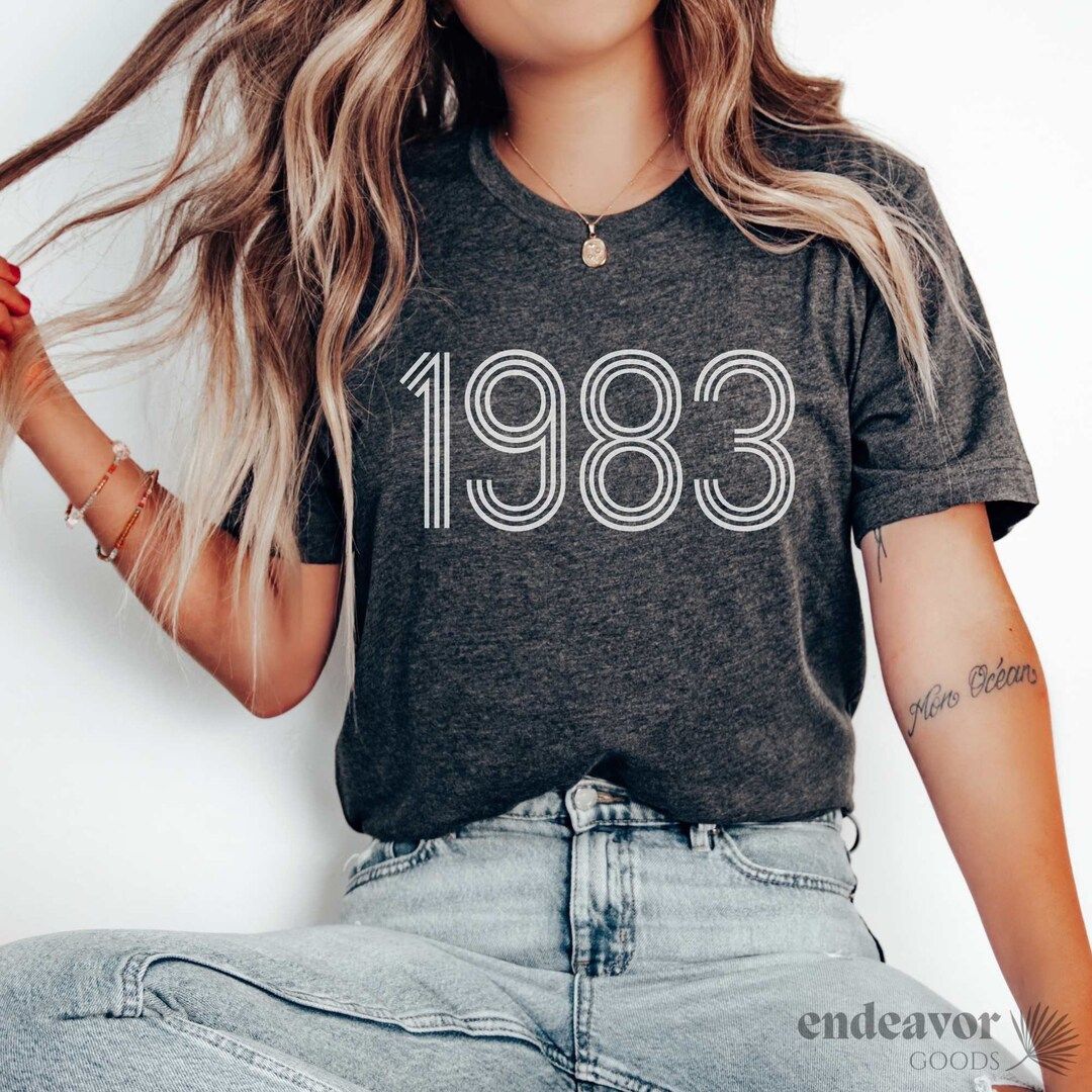 Custom 1983 Birthday Shirt Women's 40th Birthday Tshirt - Etsy | Etsy (US)