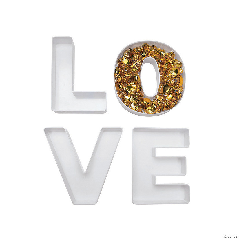 Love Plastic Candy Buffet Containers - 4 Pc. | Oriental Trading Company