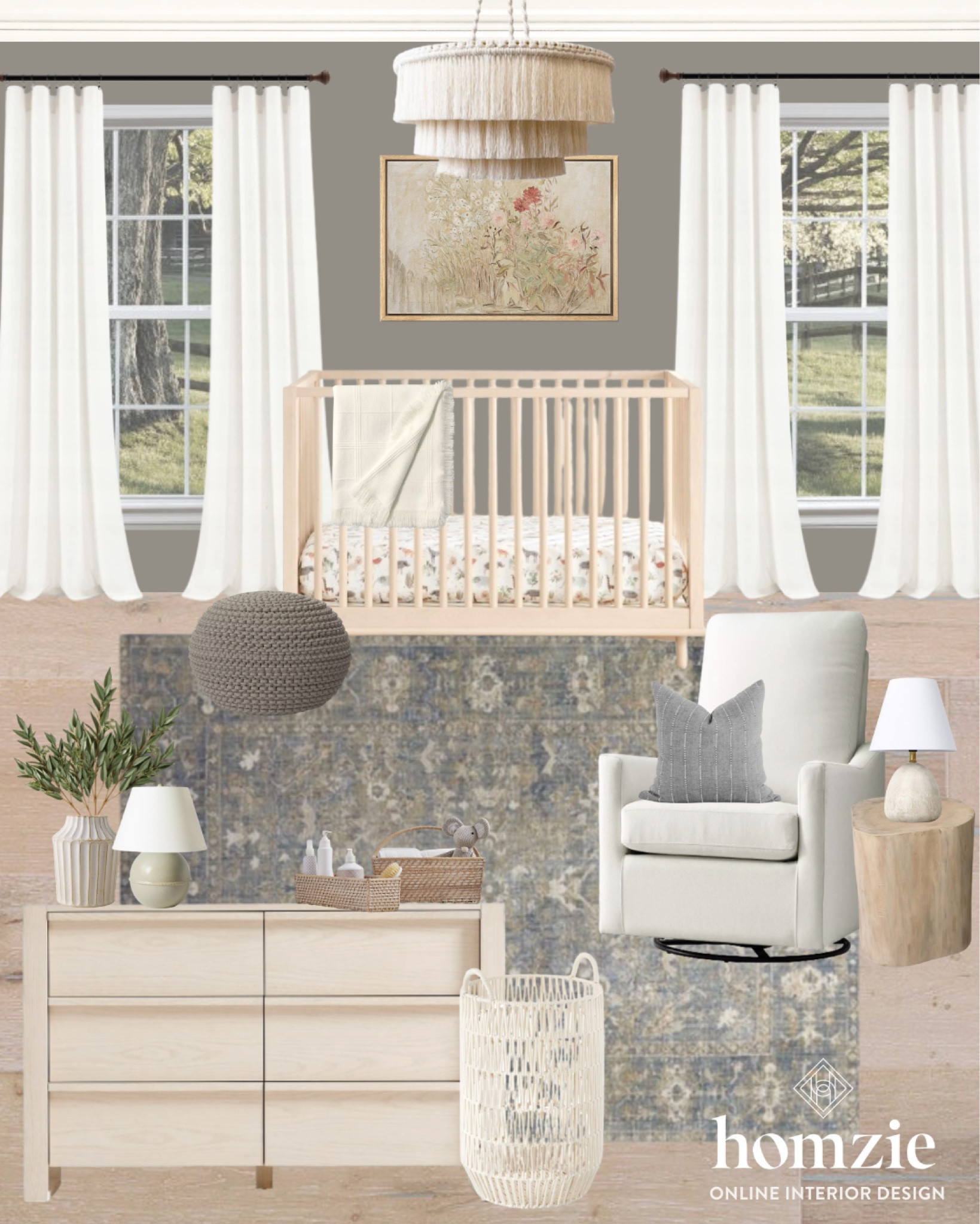 Neutral modern farmhouse nursery! We love this oak crib and dresser, glider and chandelier 

#LTKbaby #LTKkids #LTKhome