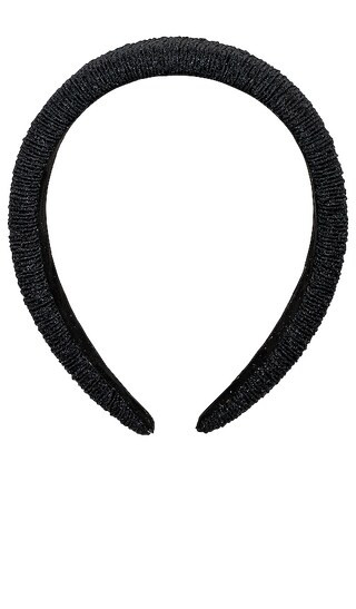 Halo Headband in Black Ruffle | Revolve Clothing (Global)