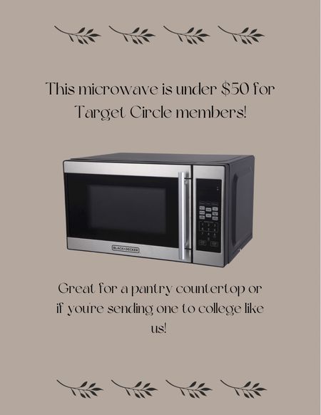 Great deal on a countertop microwave! Target Circle week deal! 

#LTKxTarget #LTKfindsunder50 #LTKsalealert