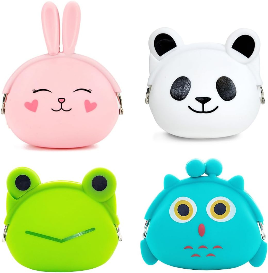 Cute Small Animal Coin Purses Women Girl Gift Bag with Clasp Kiss Lock Clasp Change Pouch Mini Co... | Amazon (US)