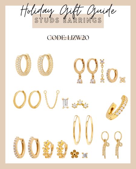 Studs earrings! Would make a great gift too!

#LTKunder100 #LTKHoliday #LTKSeasonal