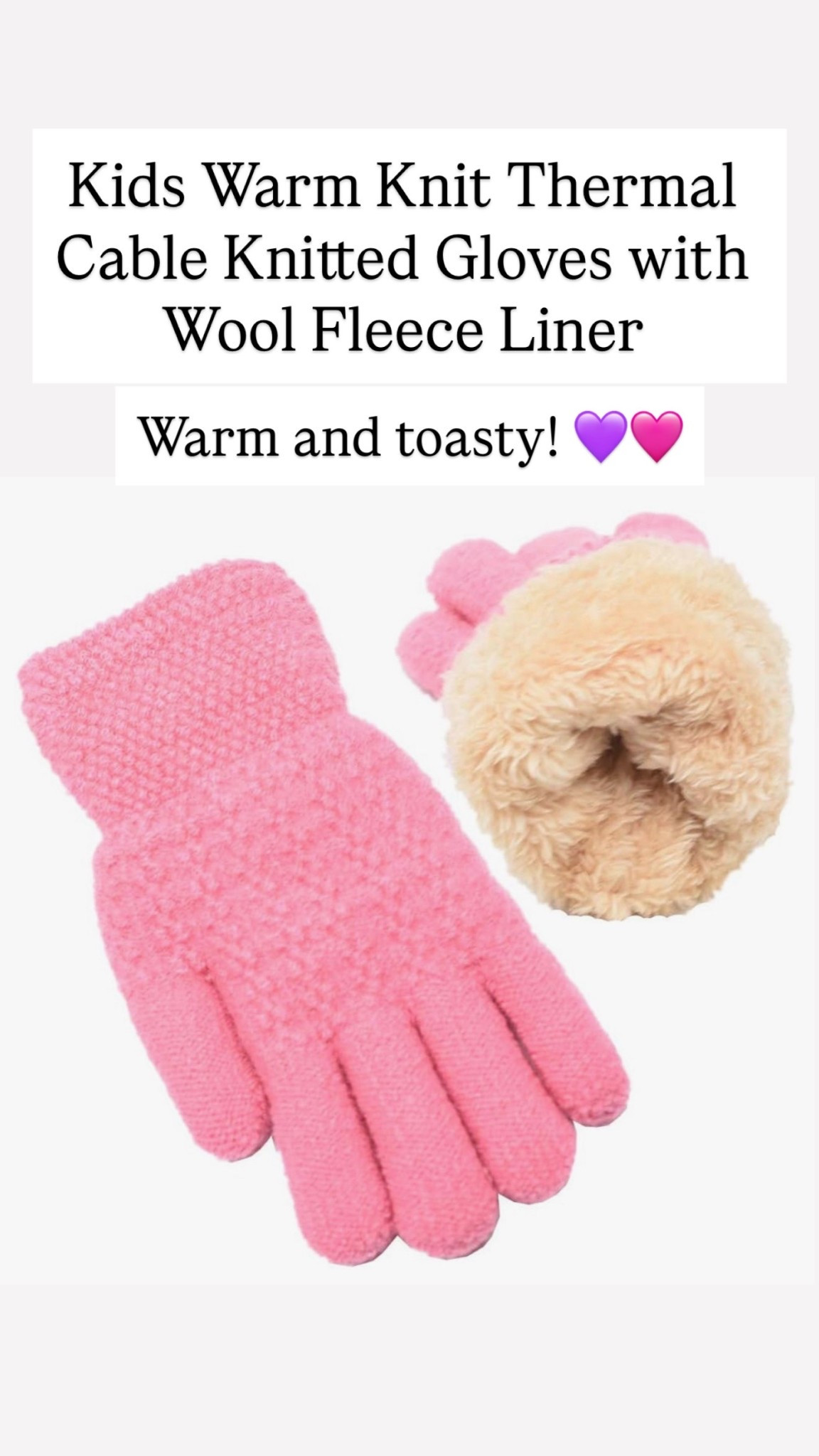 These gloves are short to keep your kids, hands, super warm and cozy! My daughter always complains of cold fingers, so I was on the hunt for some Sherpa lined gloves. There are other color options, too!

#LTKKids