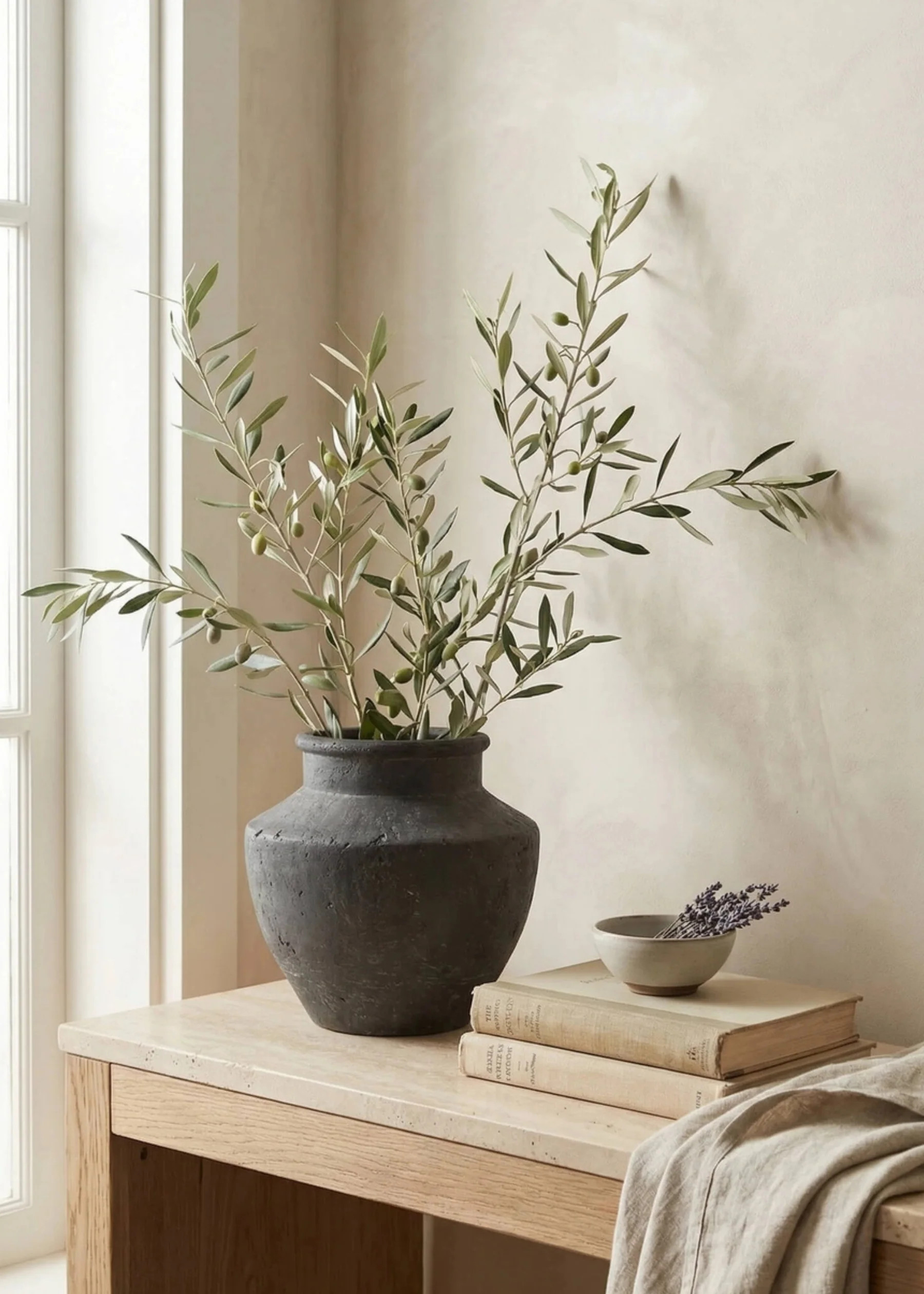 Handmade Terra Cotta Vase in Charcoal Grey | Ceramic Vessels | Afloral | Afloral