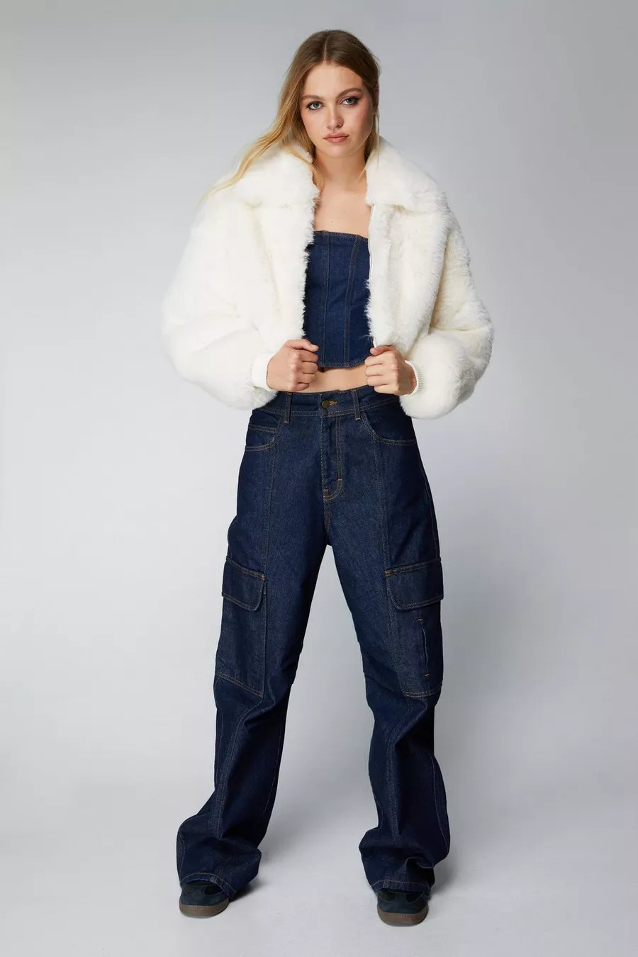 Premium Plush Fur Bomber Jacket | Nasty Gal US