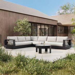 Build Your Own - Telluride Aluminum Outdoor Sectional | West Elm (US)
