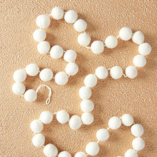 Felt Ball Garland | West Elm (US)