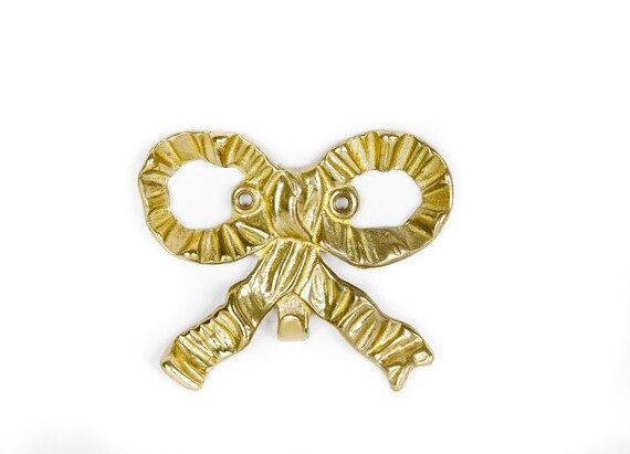 Vintage brass bow hook | Etsy (US)