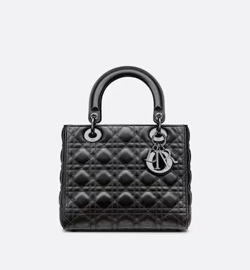 Medium Lady Dior Bag Black Cannage Lambskin | DIOR | Dior Beauty (US)