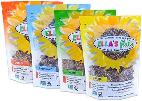 ELLA'S FLATS™ - Variety 4 pack - Certified Gluten Free, GMO Project Verified and Sugar Free, Gr... | Amazon (US)