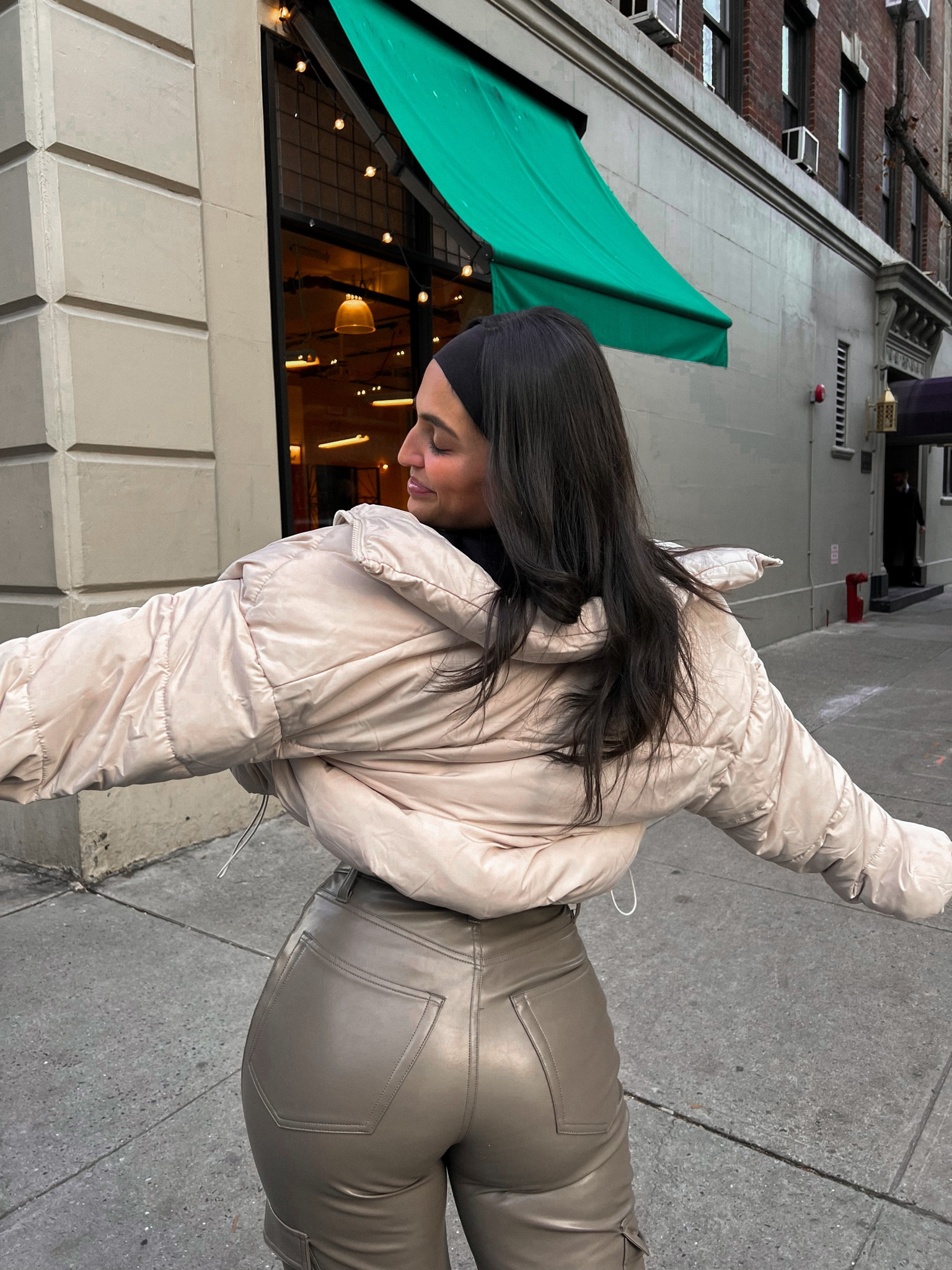 Abercrombie leather pants aka my fave pants on earth 