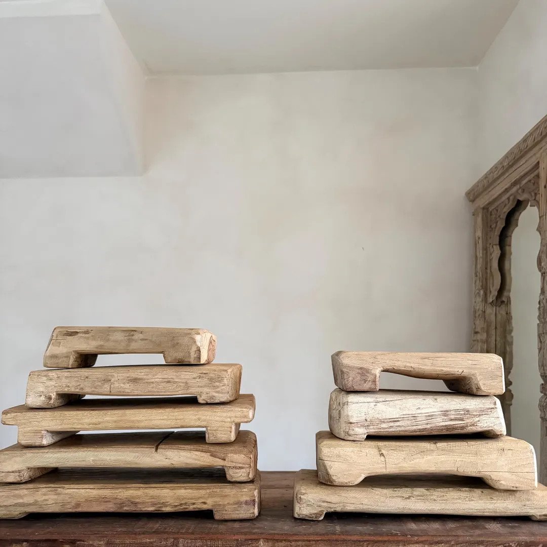 Light Rustic Rectangular Vintage Wooden Riser, Farmhouse Decor, Kitchen Stand, Plant Stand, Bathr... | Etsy (US)